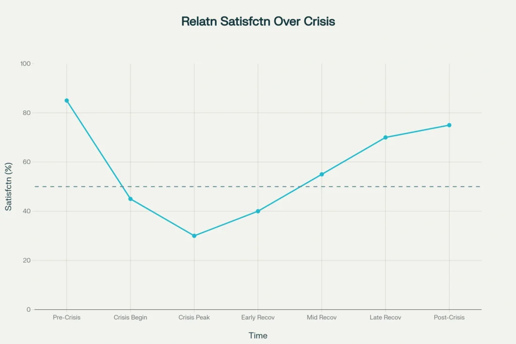 U-shaped recovery pattern of relationship satisfaction